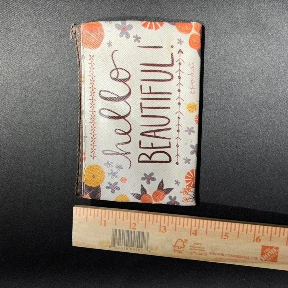Hello Beautiful floral makeup bag‎